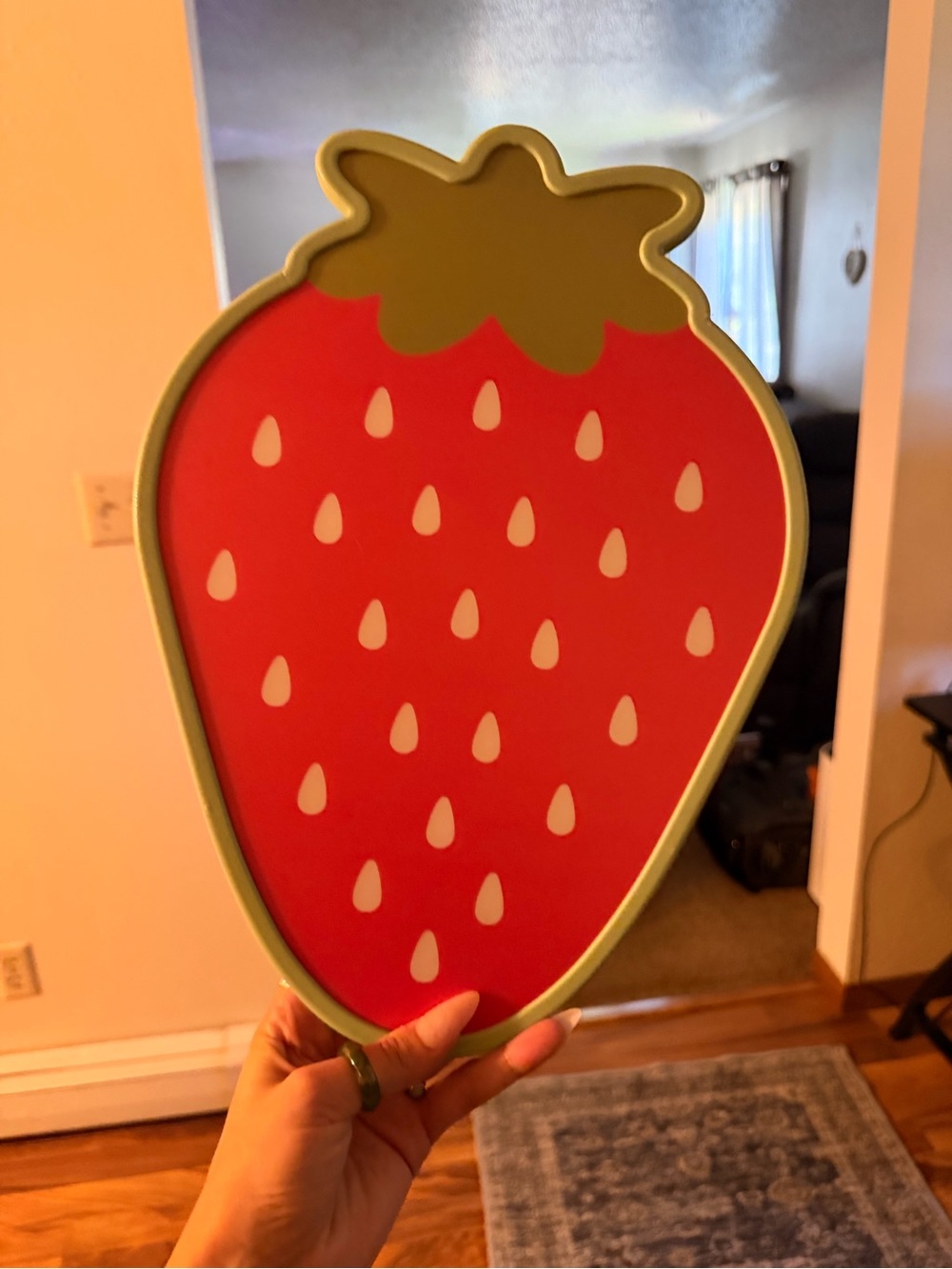 Strawberry Wall Decor Plaque - Red and Green